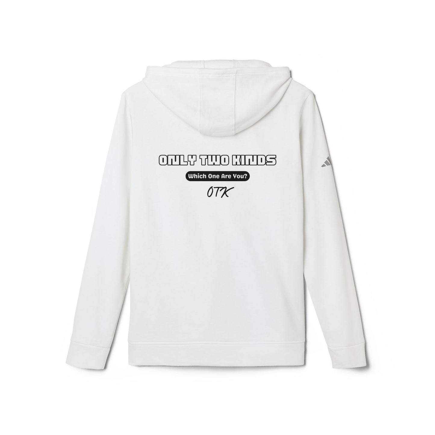 Only Two Kinds • White Unisex Hoodie